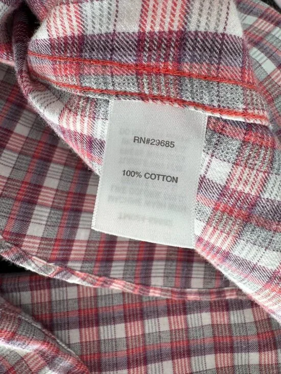 Pendleton Womens Red & White Long Sleeve Plaid Button-Up Shirt Size S - Picture 11 of 12